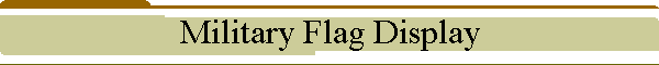Military Flag Display
